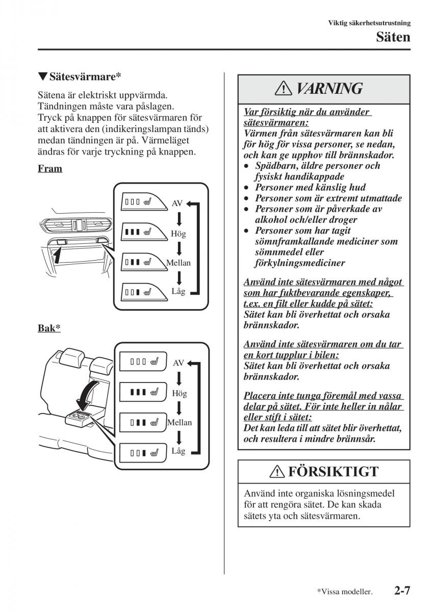 manual Mazda 6 Mazda 6 III instruktionsbok / page 31