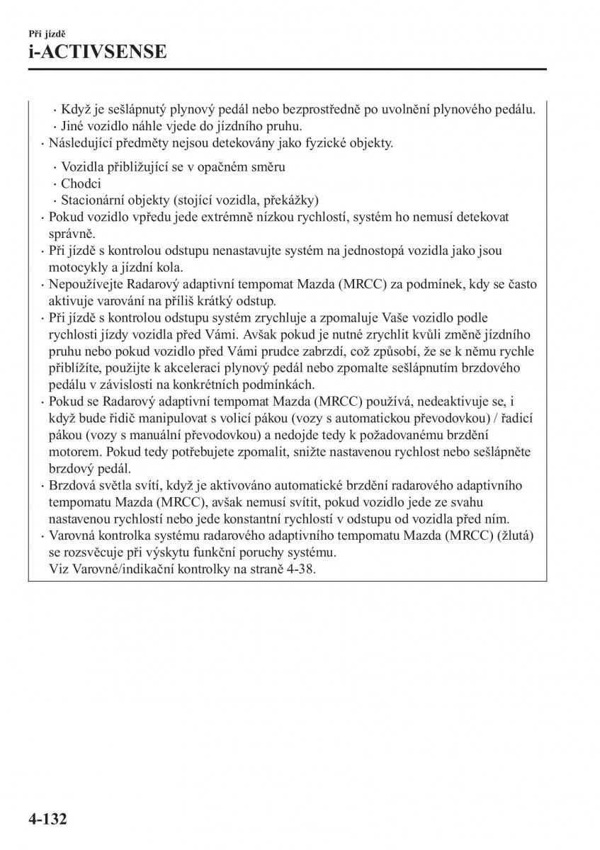 Mazda CX 3 navod k obsludze / page 278