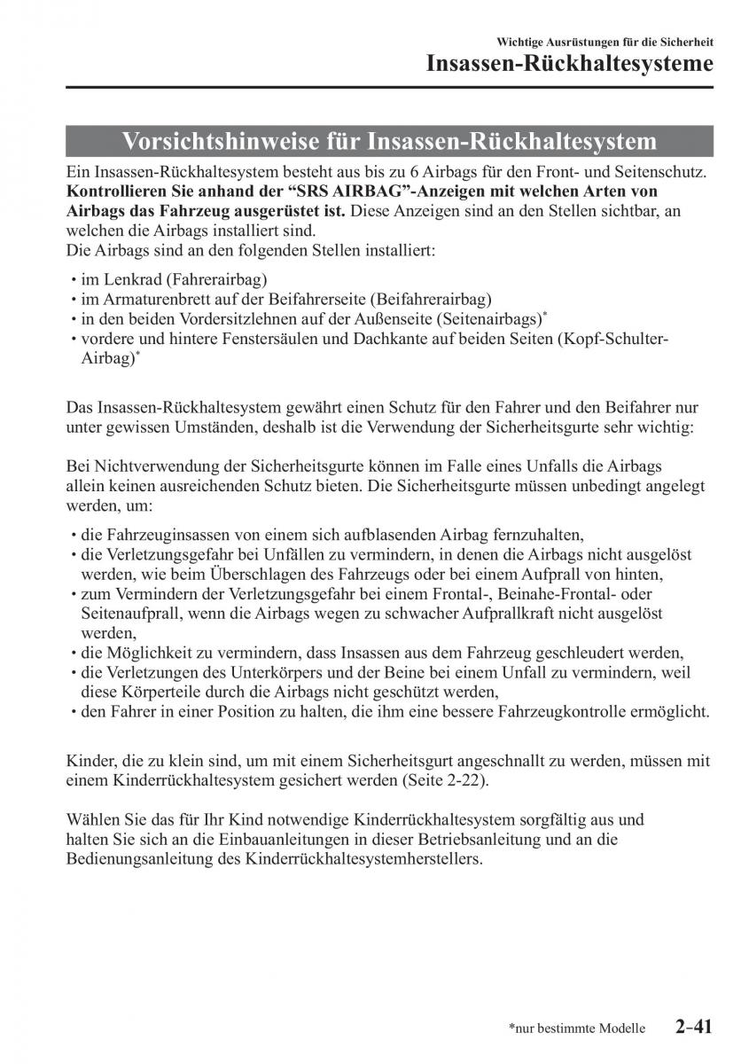 Mazda CX 3 Handbuch / page 62