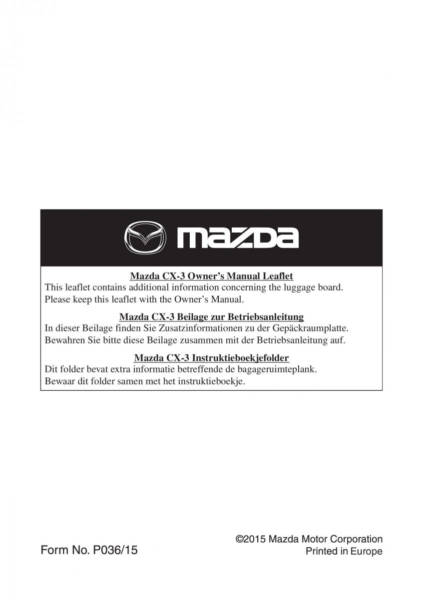 Mazda CX 3 Handbuch / page 686