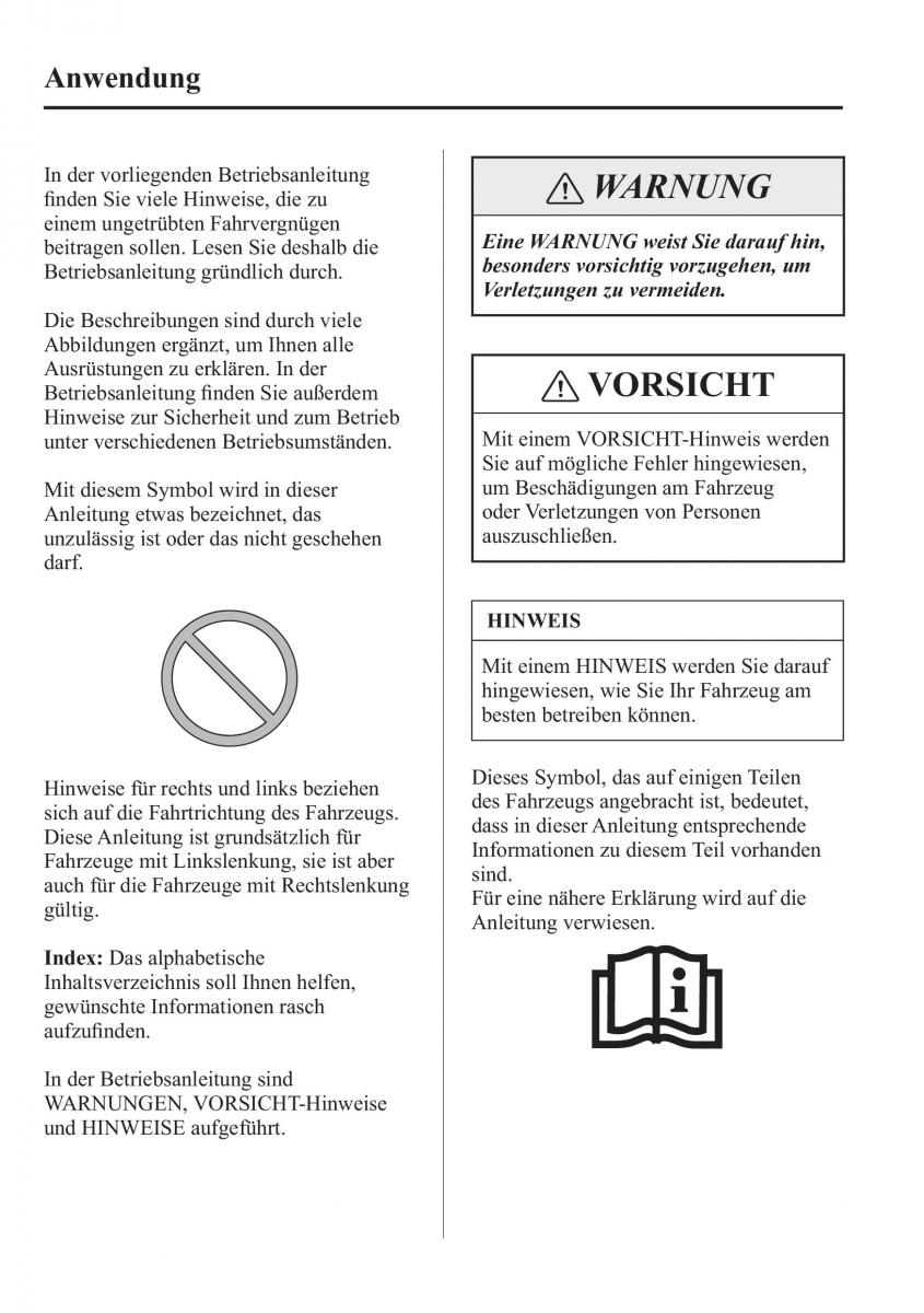 Mazda CX 3 Handbuch / page 9