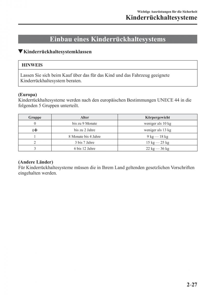 Mazda CX 3 Handbuch / page 48