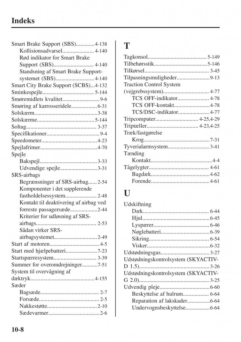 Mazda CX 3 Bilens instruktionsbog / page 636