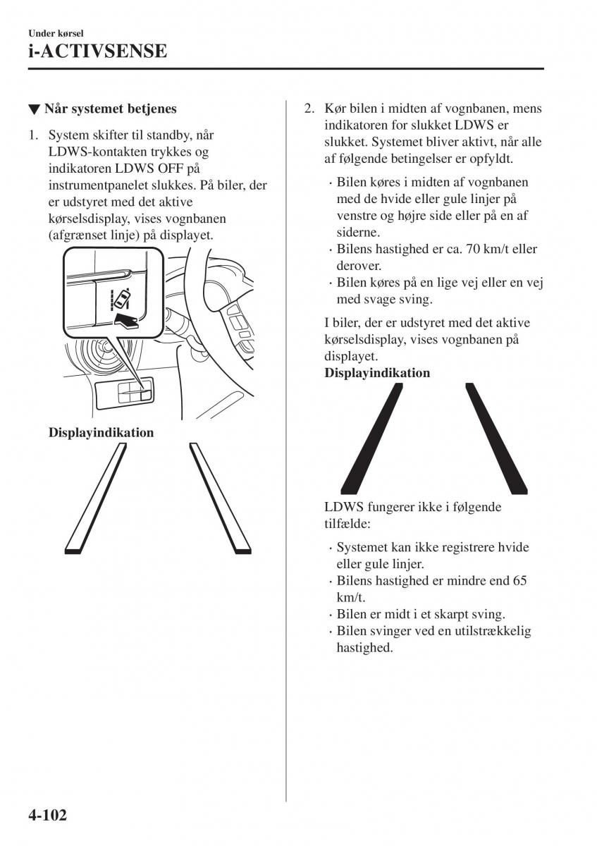 Mazda CX 3 Bilens instruktionsbog / page 238