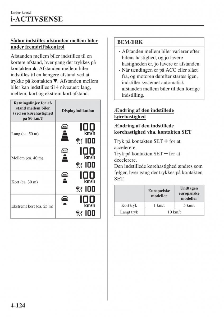 Mazda CX 3 Bilens instruktionsbog / page 260