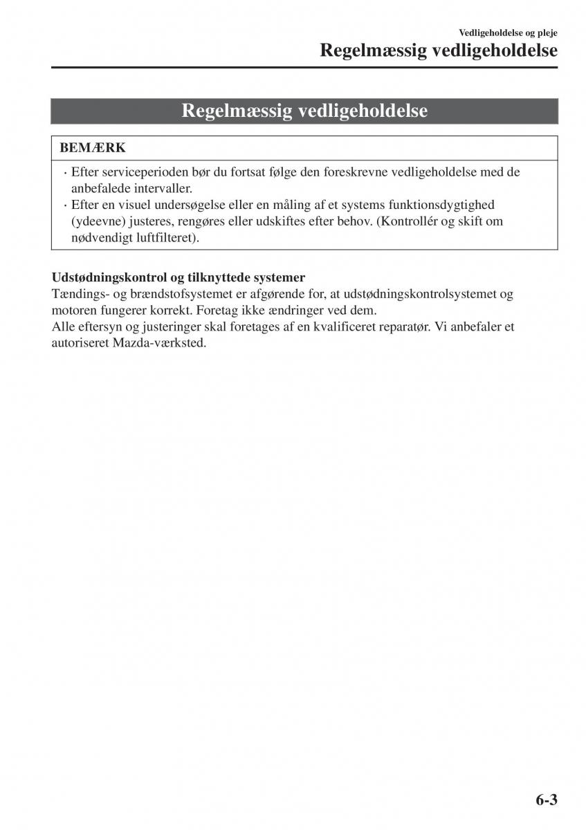 Mazda CX 3 Bilens instruktionsbog / page 465