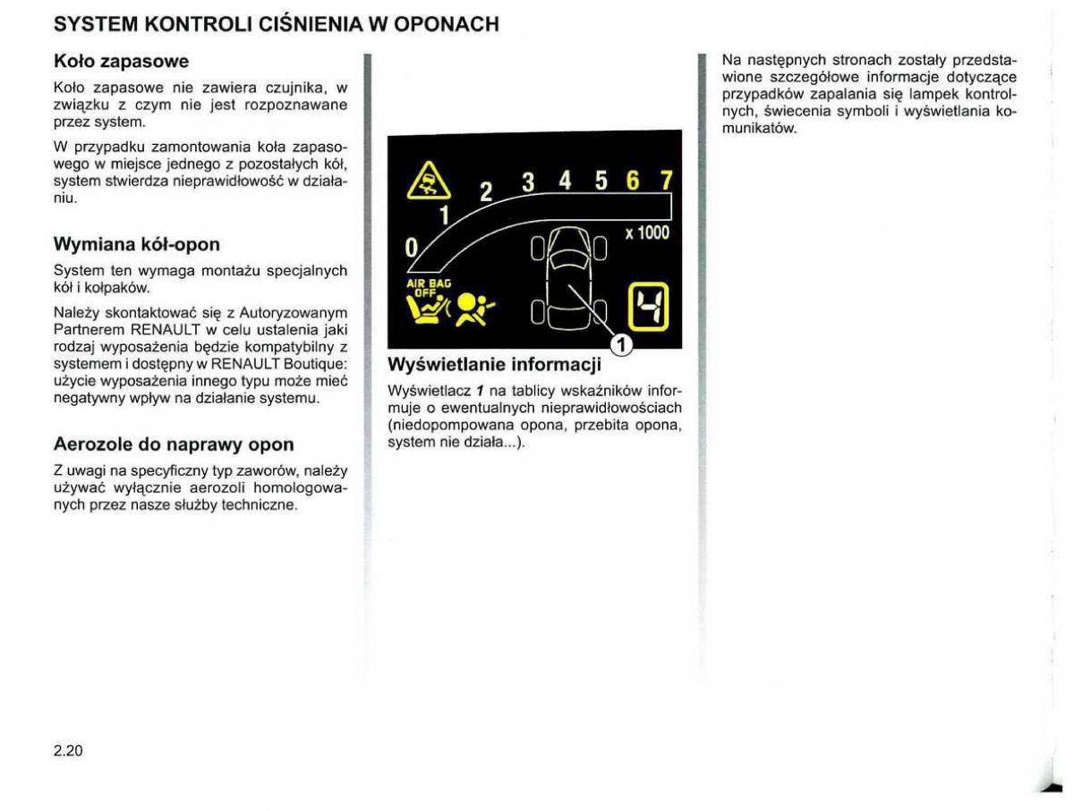 Reanult Espace IV 4 instrukcja obslugi / page 106