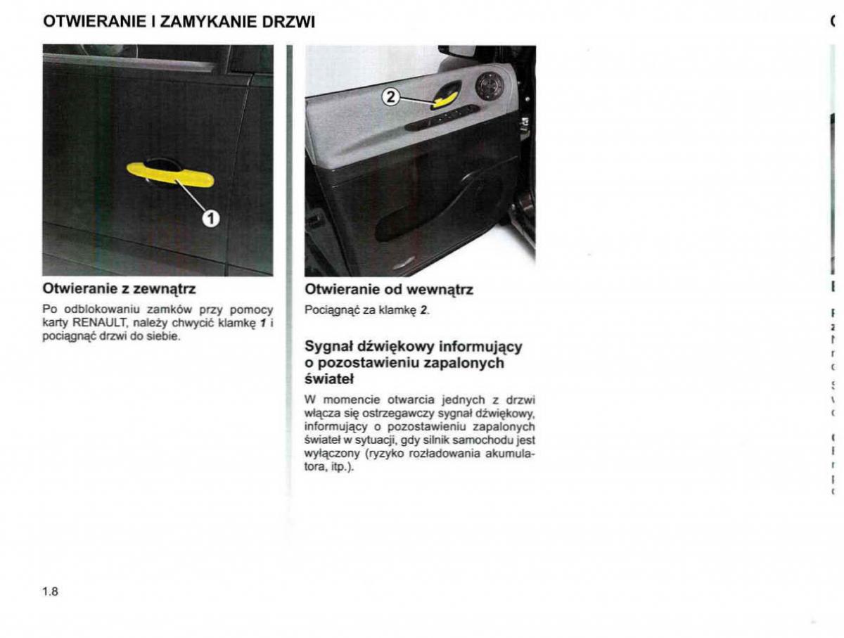 Reanult Espace IV 4 instrukcja obslugi / page 18