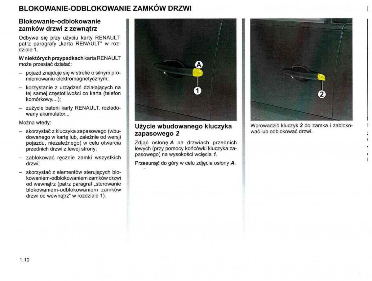 Reanult Espace IV 4 instrukcja obslugi / page 20