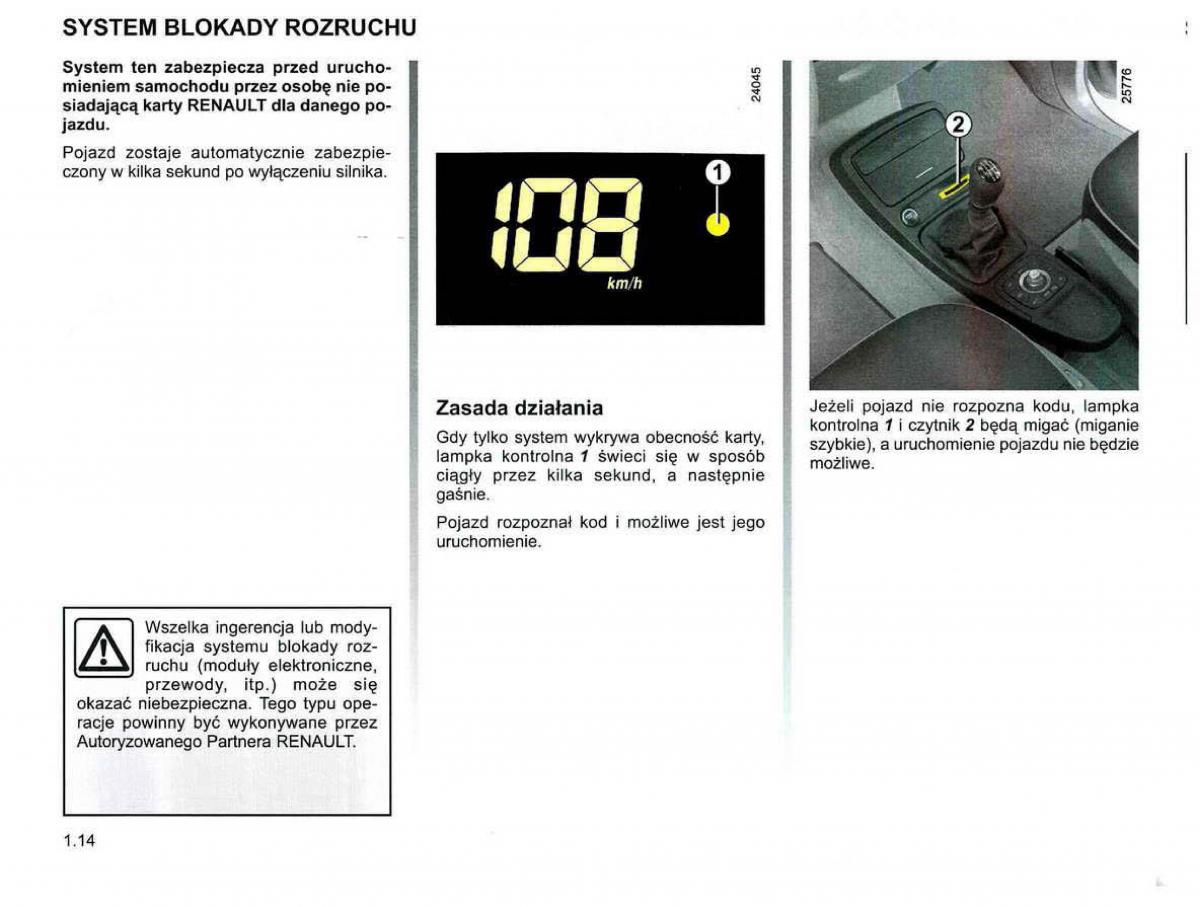 Reanult Espace IV 4 instrukcja obslugi / page 24