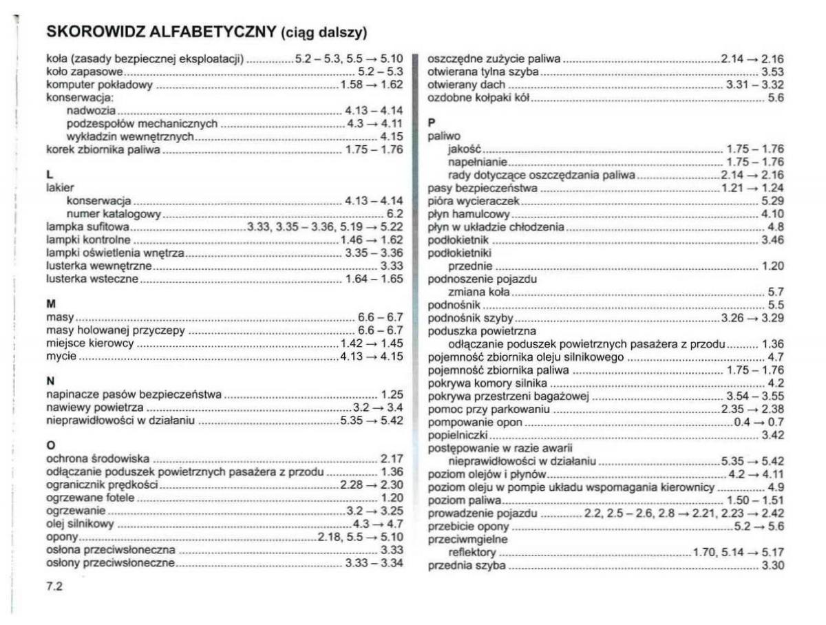 Reanult Espace IV 4 instrukcja obslugi / page 257