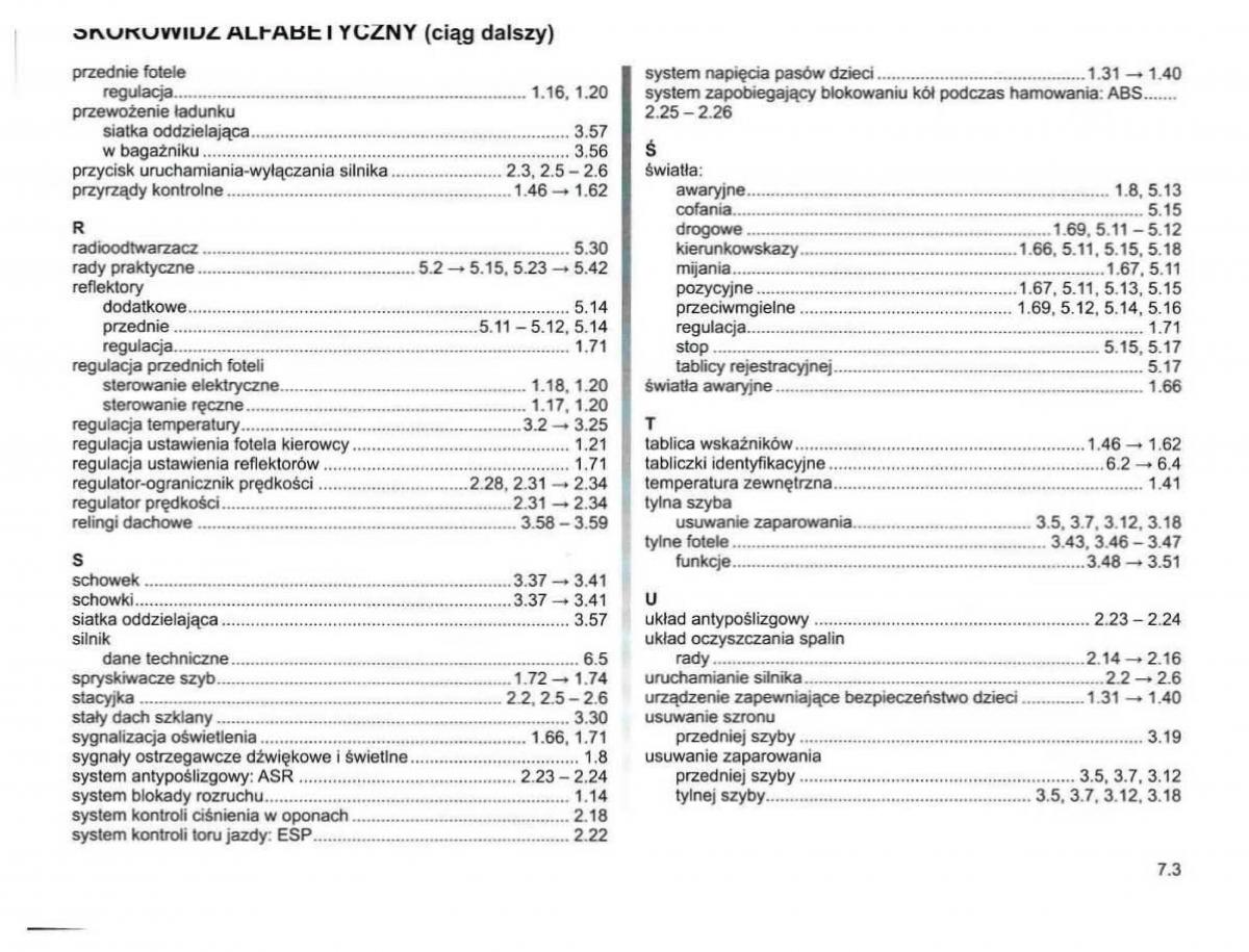 instrukcja obsługi Renault Espace Reanult Espace IV 4 instrukcja obslugi / page 258