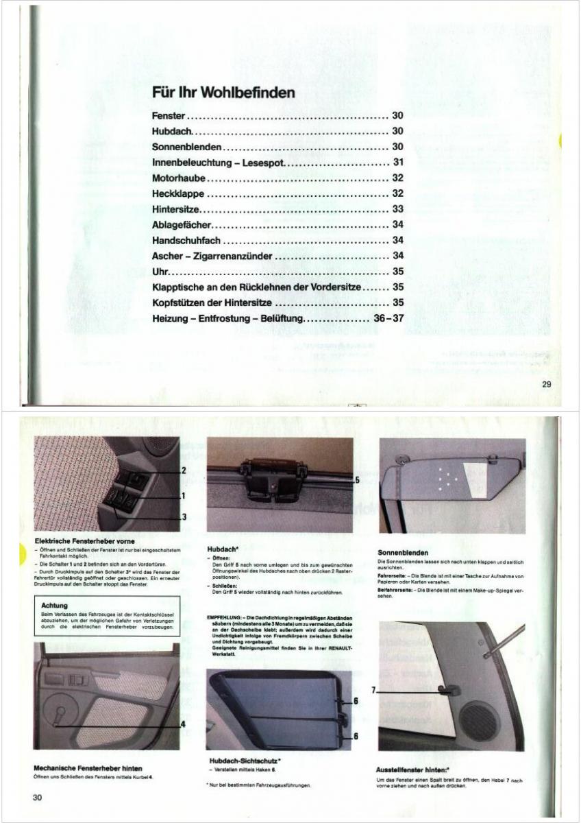 Renault Espace I 1 Handbuch / page 15