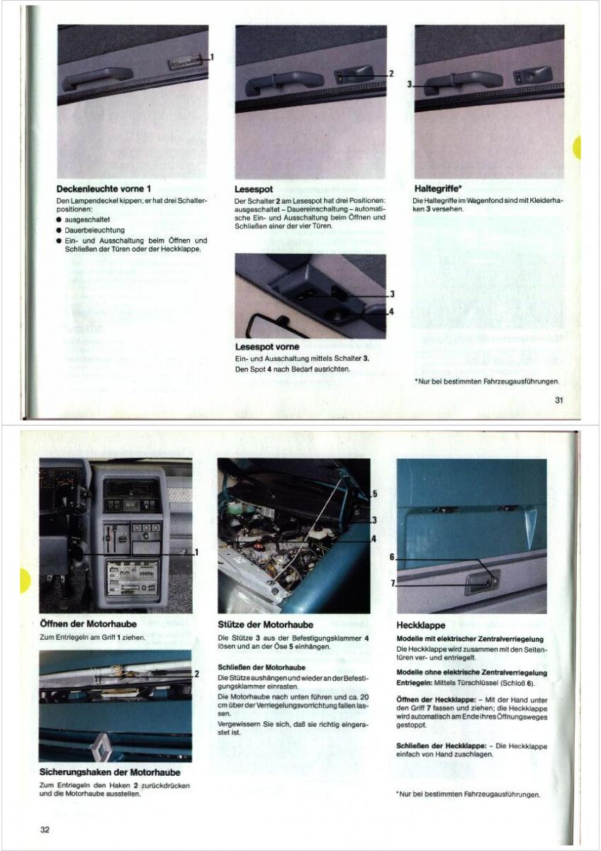 Renault Espace I 1 Handbuch / page 16