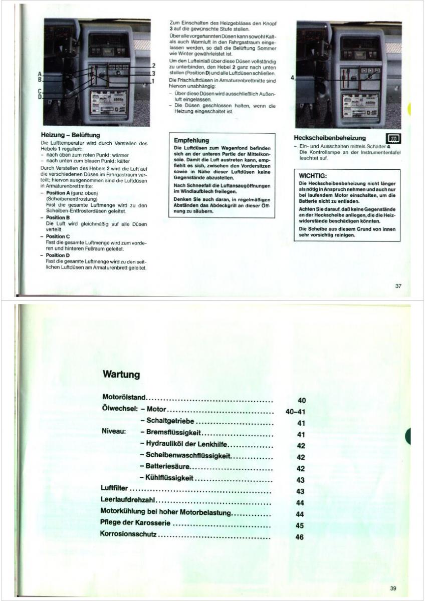 Renault Espace I 1 Handbuch / page 19