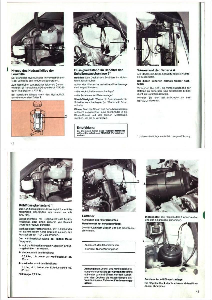 Renault Espace I 1 Handbuch / page 21