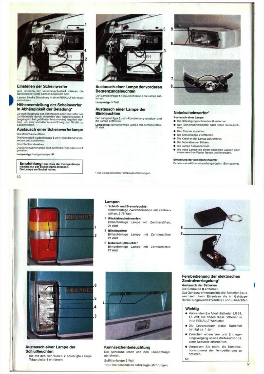 Renault Espace I 1 Handbuch / page 25