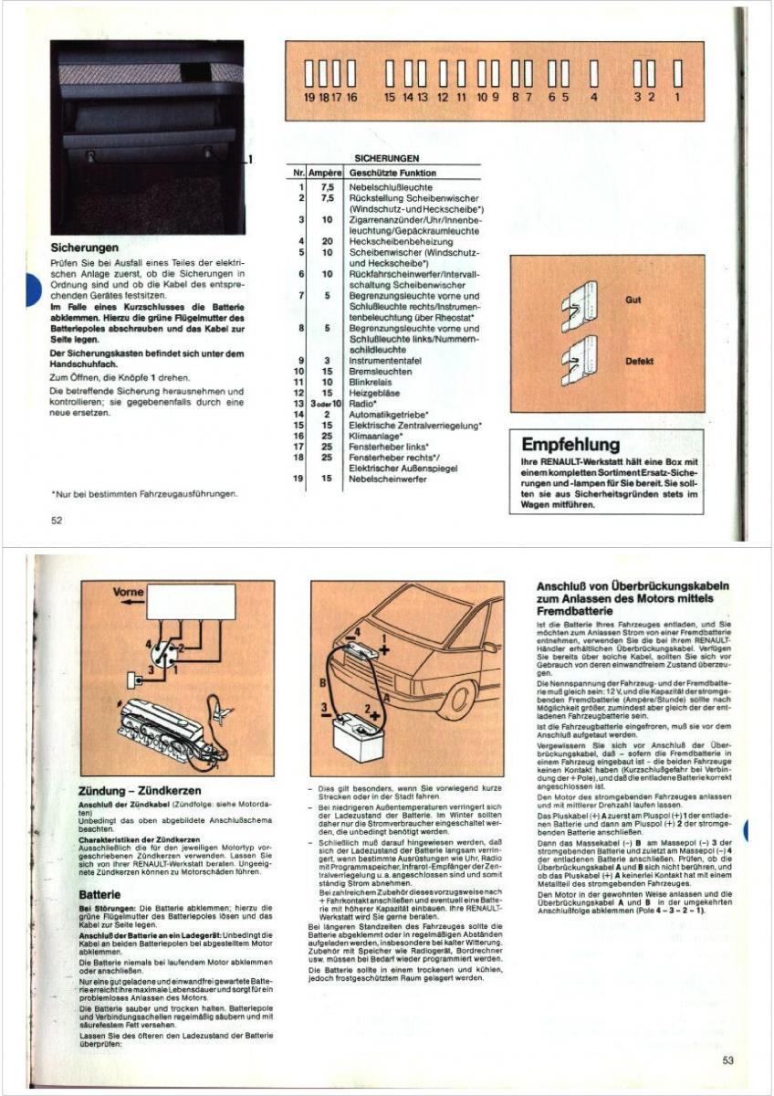 Renault Espace I 1 Handbuch / page 26