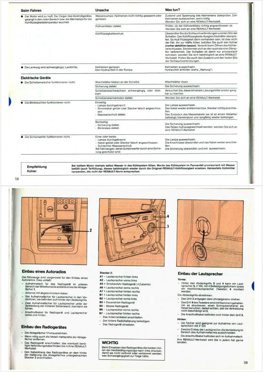 Renault Espace I 1 Handbuch / page 29