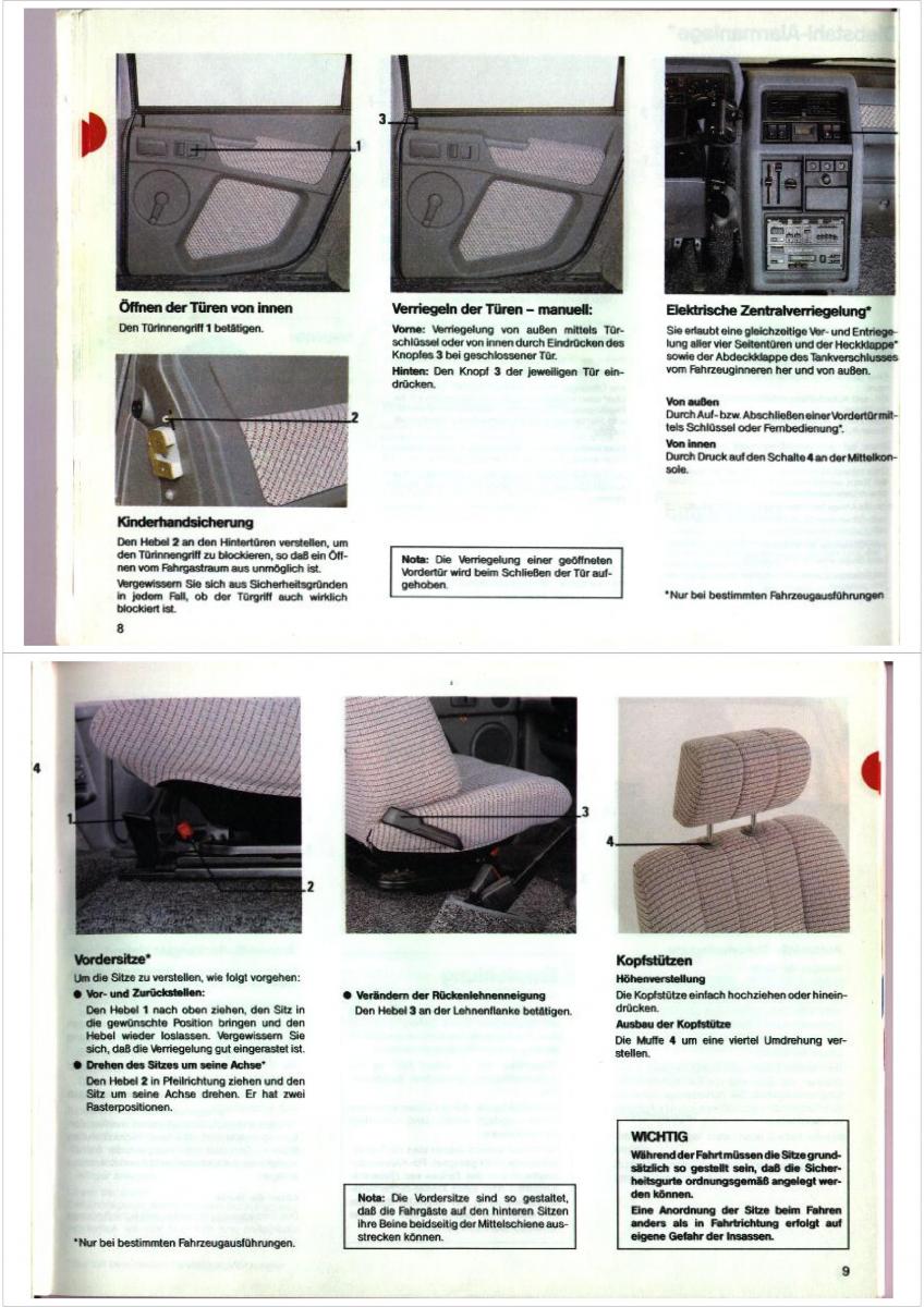 Renault Espace I 1 Handbuch / page 5