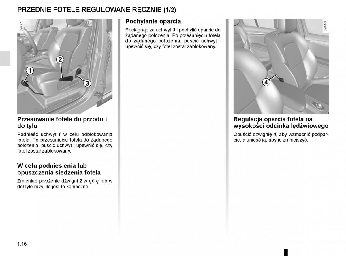 Reanult Espace V 5 instrukcja obslugi / page 22