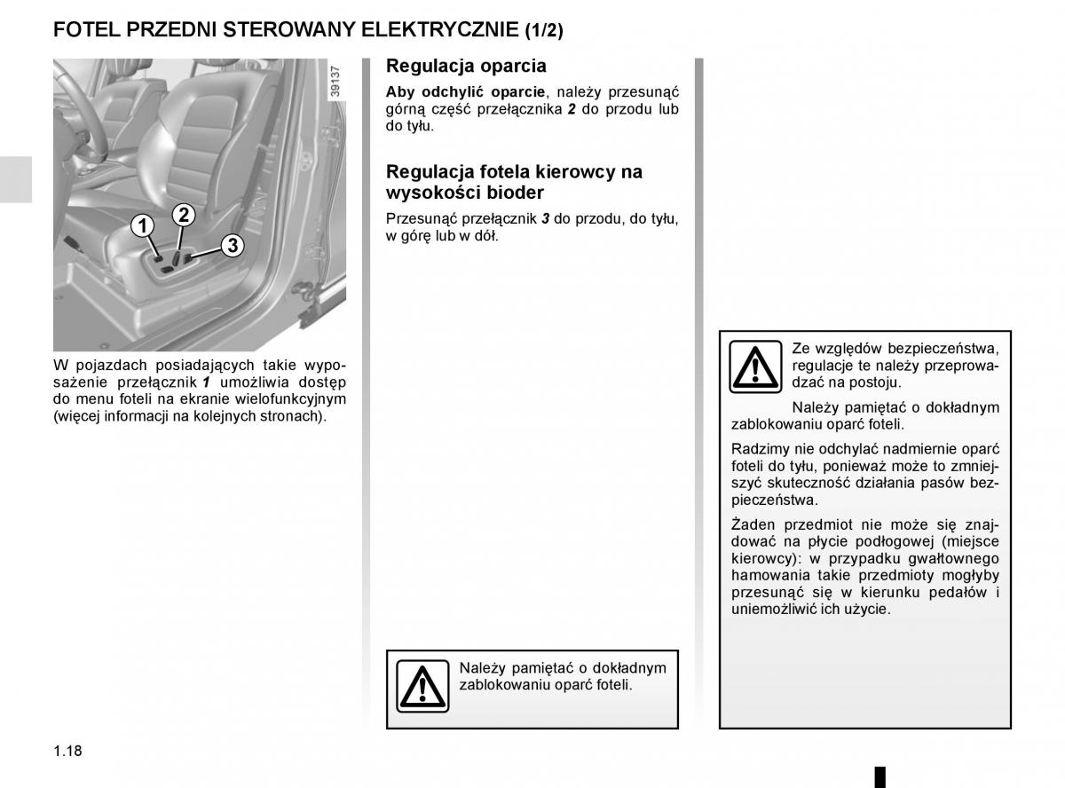 Reanult Espace V 5 instrukcja obslugi / page 24