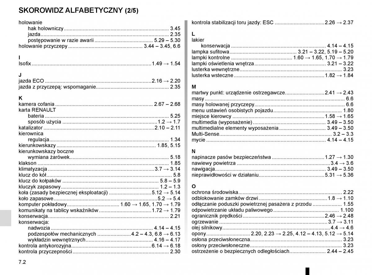 Reanult Espace V 5 instrukcja obslugi / page 312