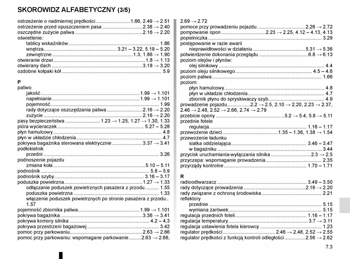 Reanult Espace V 5 instrukcja obslugi / page 313