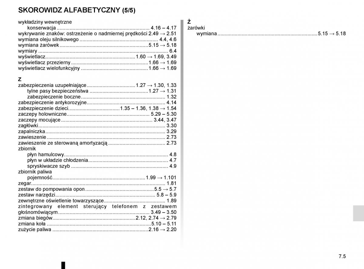 Reanult Espace V 5 instrukcja obslugi / page 315