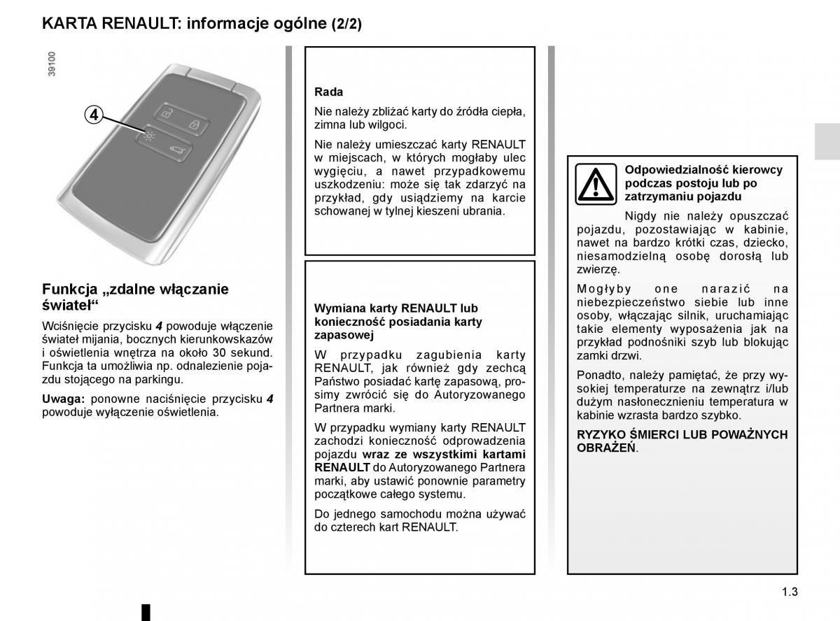 Reanult Espace V 5 instrukcja obslugi / page 9