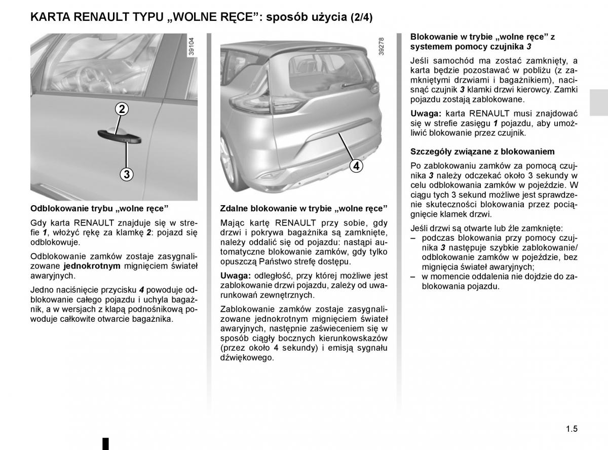 Reanult Espace V 5 instrukcja obslugi / page 11