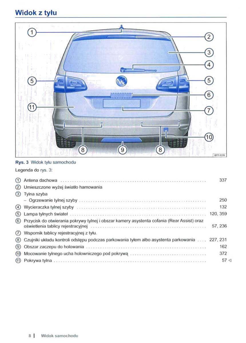VW Sharan II 2 instrukcja obslugi / page 10