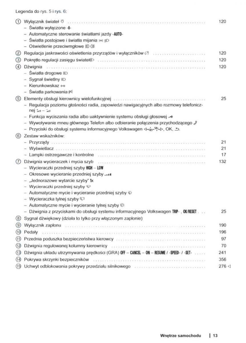 VW Sharan II 2 instrukcja obslugi / page 15