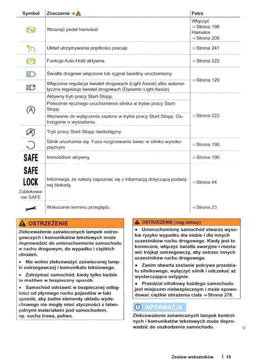 VW Sharan II 2 instrukcja obslugi / page 21