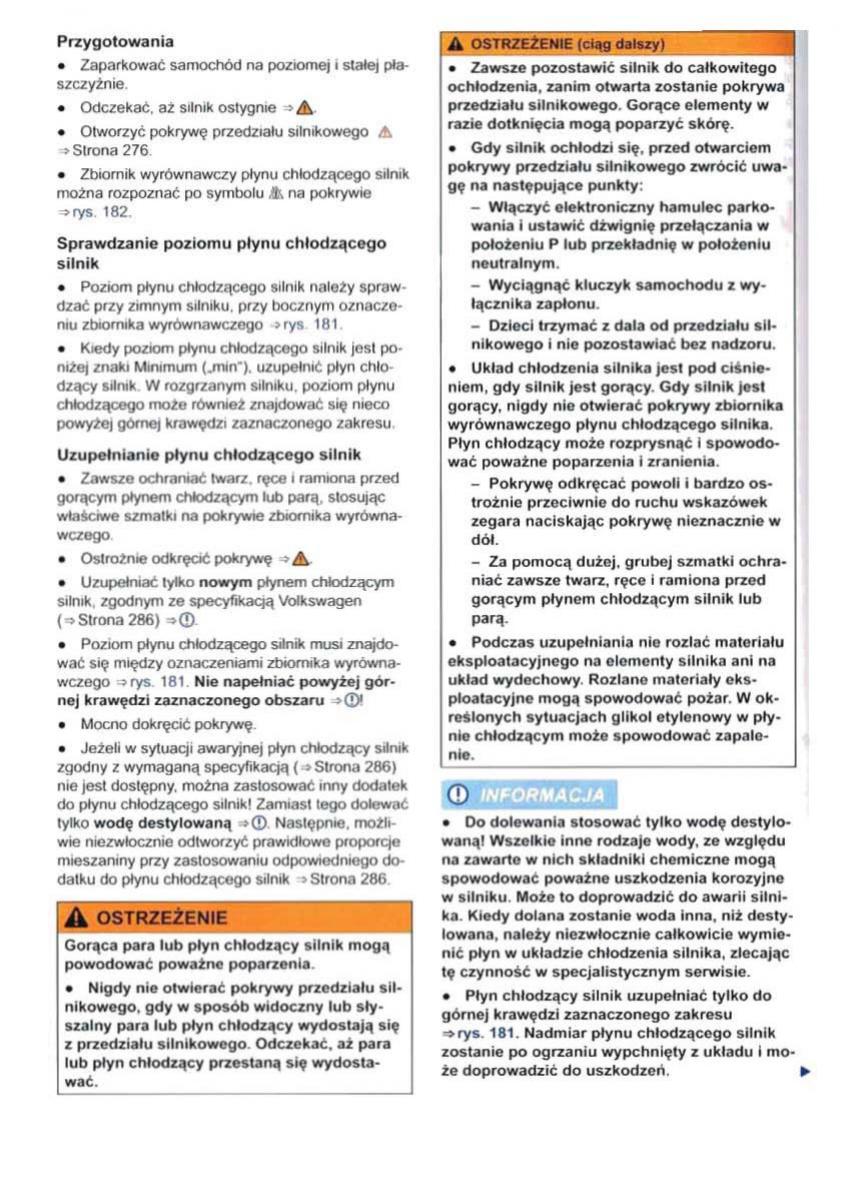 VW Sharan II 2 instrukcja obslugi / page 290