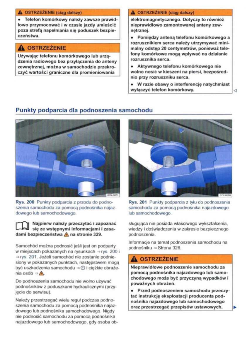 VW Sharan II 2 instrukcja obslugi / page 337