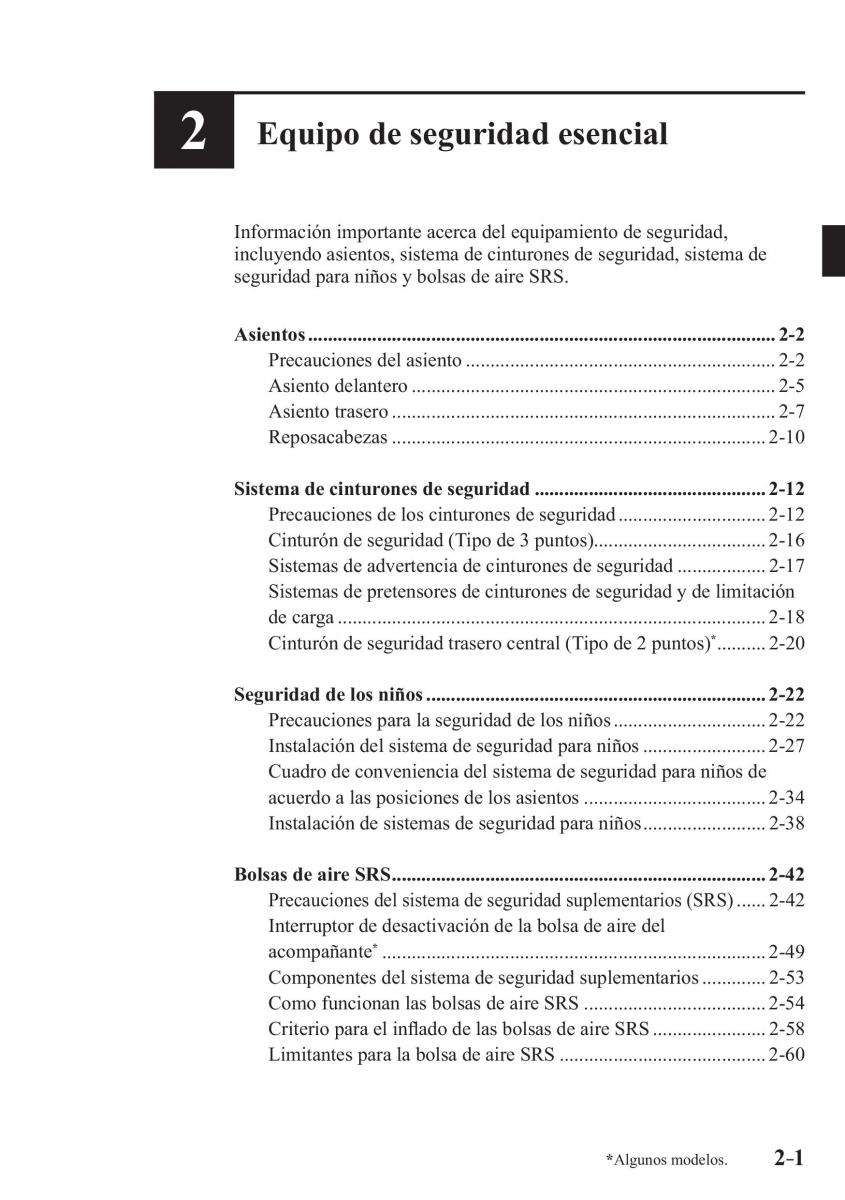 Mazda CX 3 manual del propietario / page 21