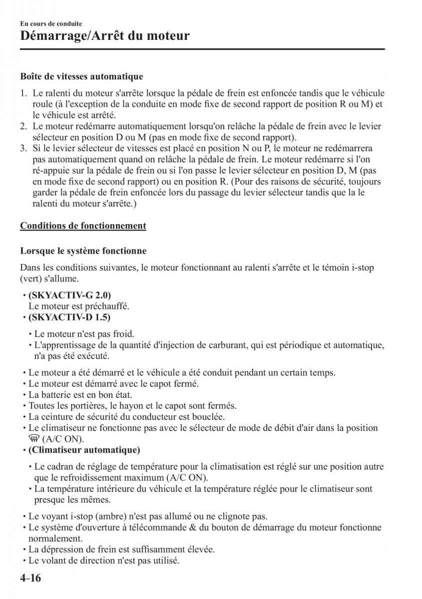 Mazda CX 3 manuel du proprietaire / page 168