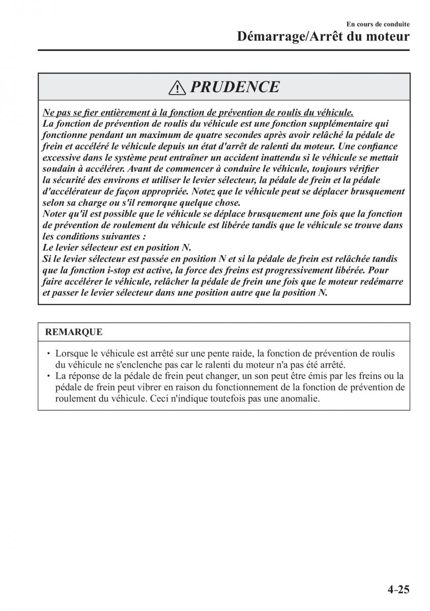 Mazda CX 3 manuel du proprietaire / page 177