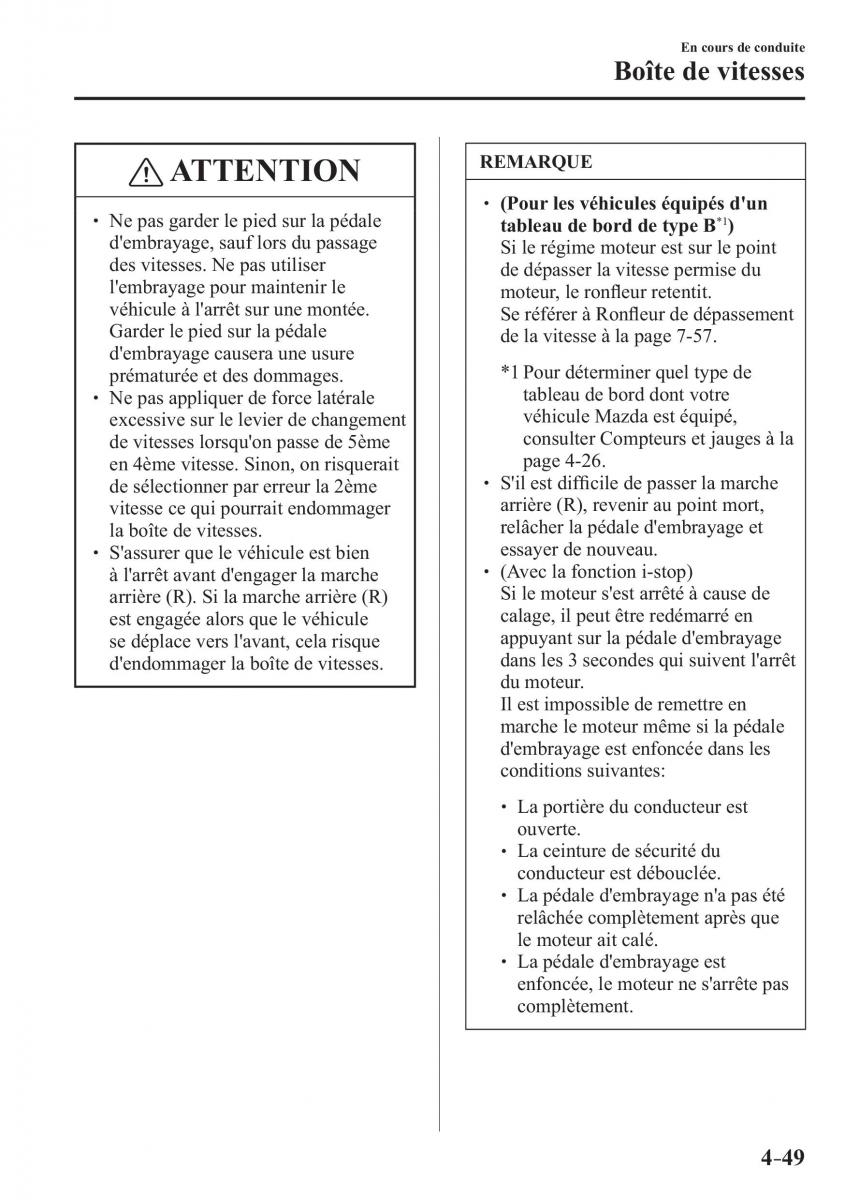 Mazda CX 3 manuel du proprietaire / page 201