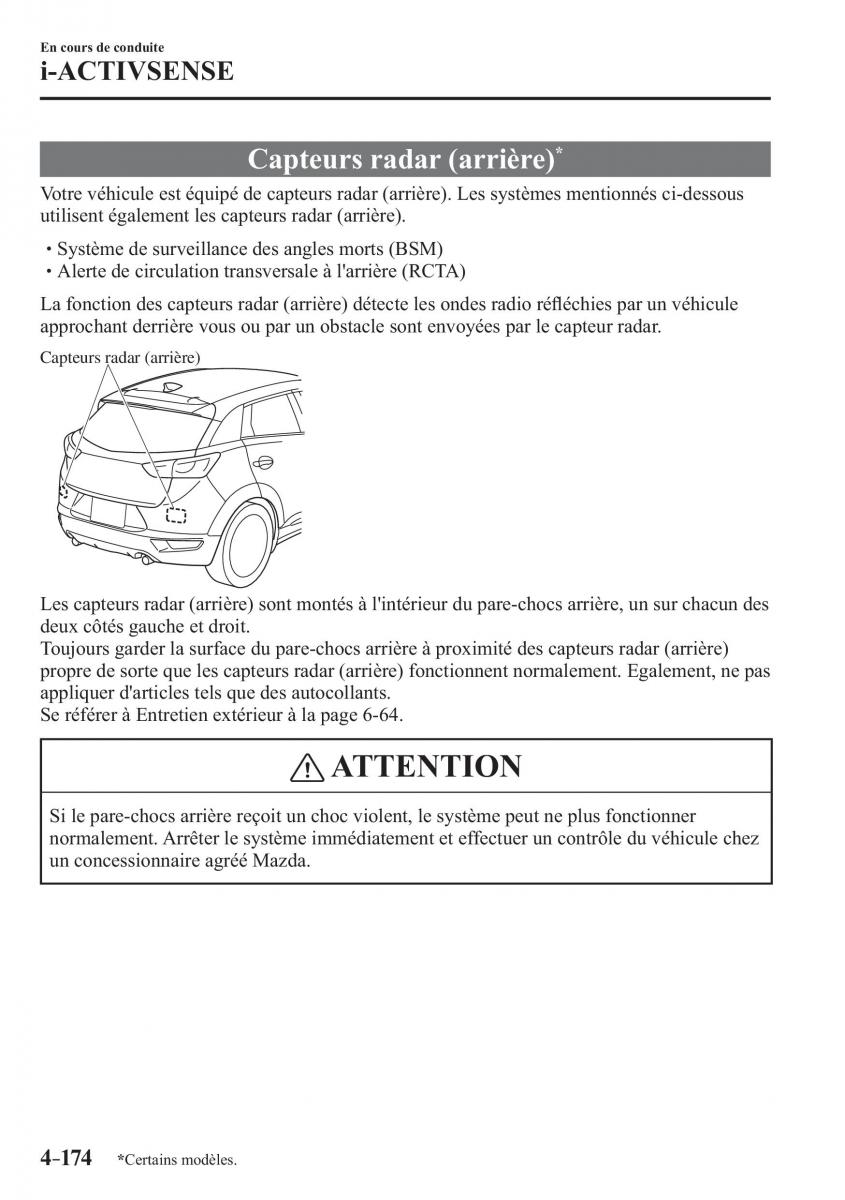 Mazda CX 3 manuel du proprietaire / page 326