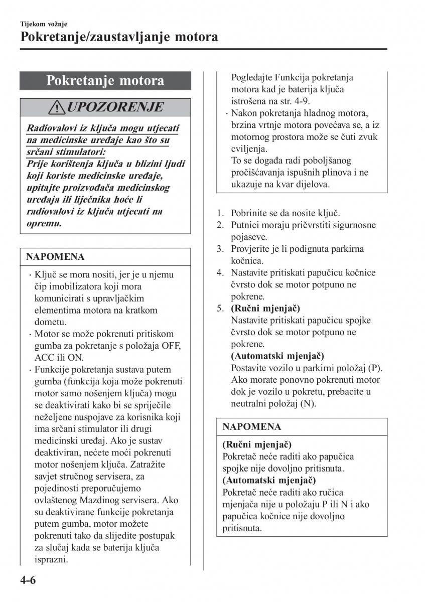 Mazda CX 3 vlasnicko uputstvo / page 146