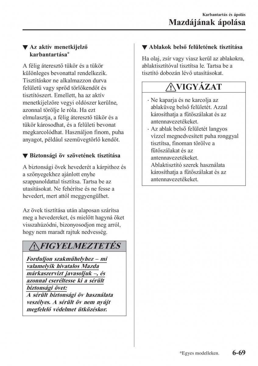 Mazda CX 3 Kezelesi utmutato / page 561