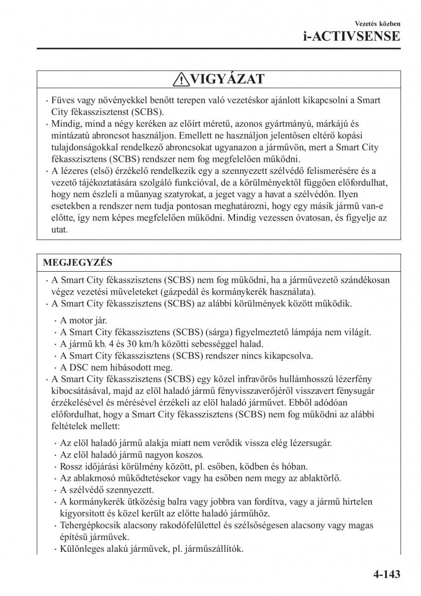 Mazda CX 3 Kezelesi utmutato / page 289
