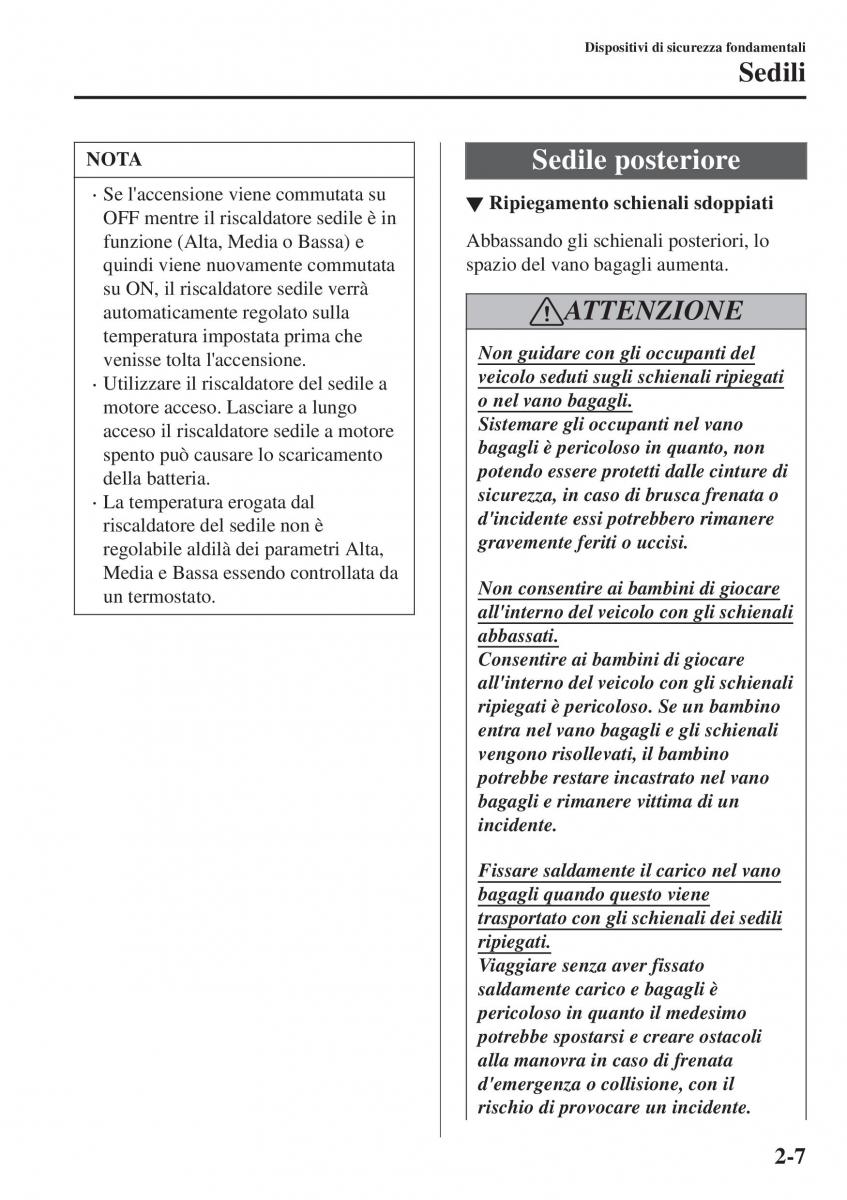 Mazda CX 3 manuale del proprietario / page 27
