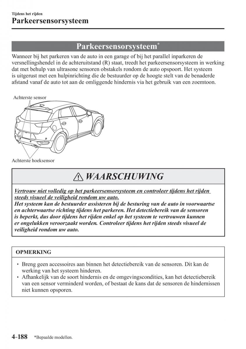 Mazda CX 3 handleiding / page 342