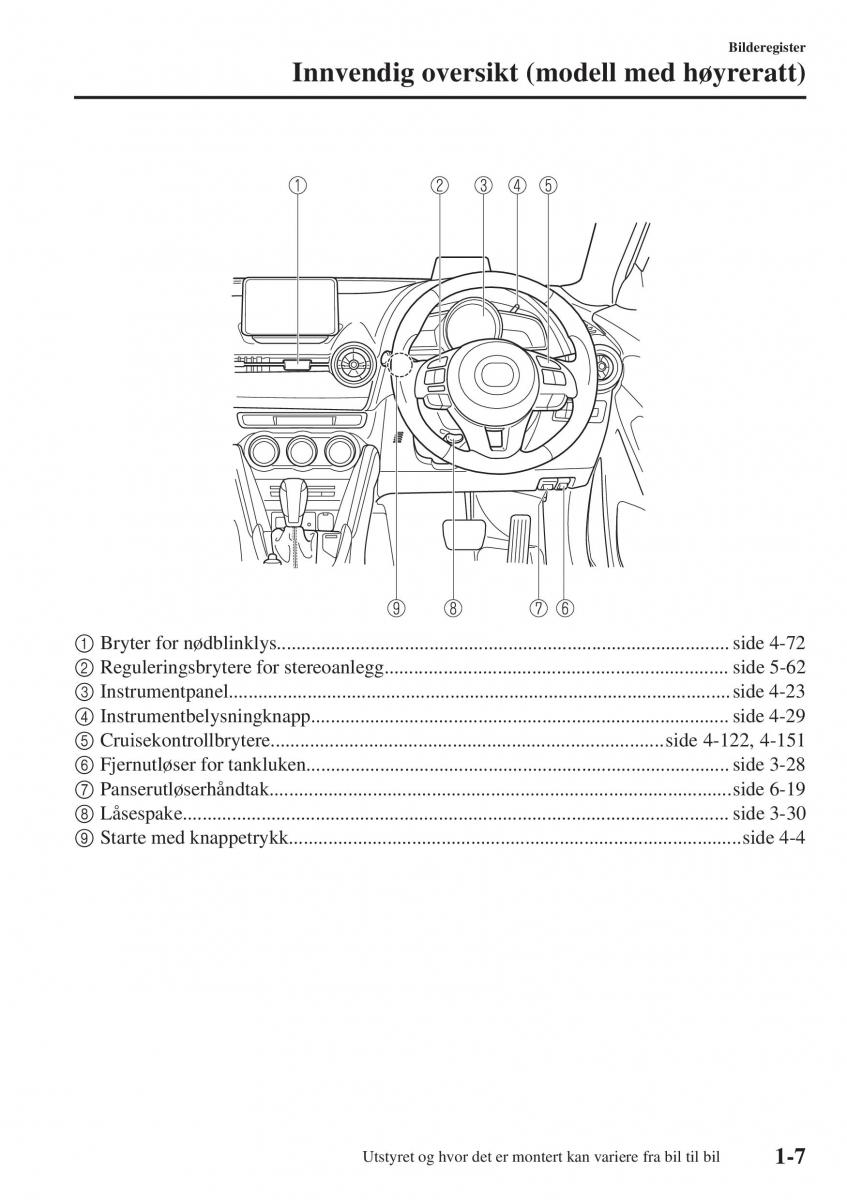 Mazda CX 3 bruksanvisningen / page 17