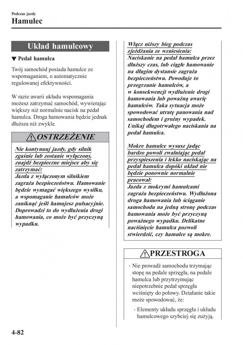 instrukcja obsługi Mazda CX 3 Mazda CX 3 instrukcja obslugi / page 232