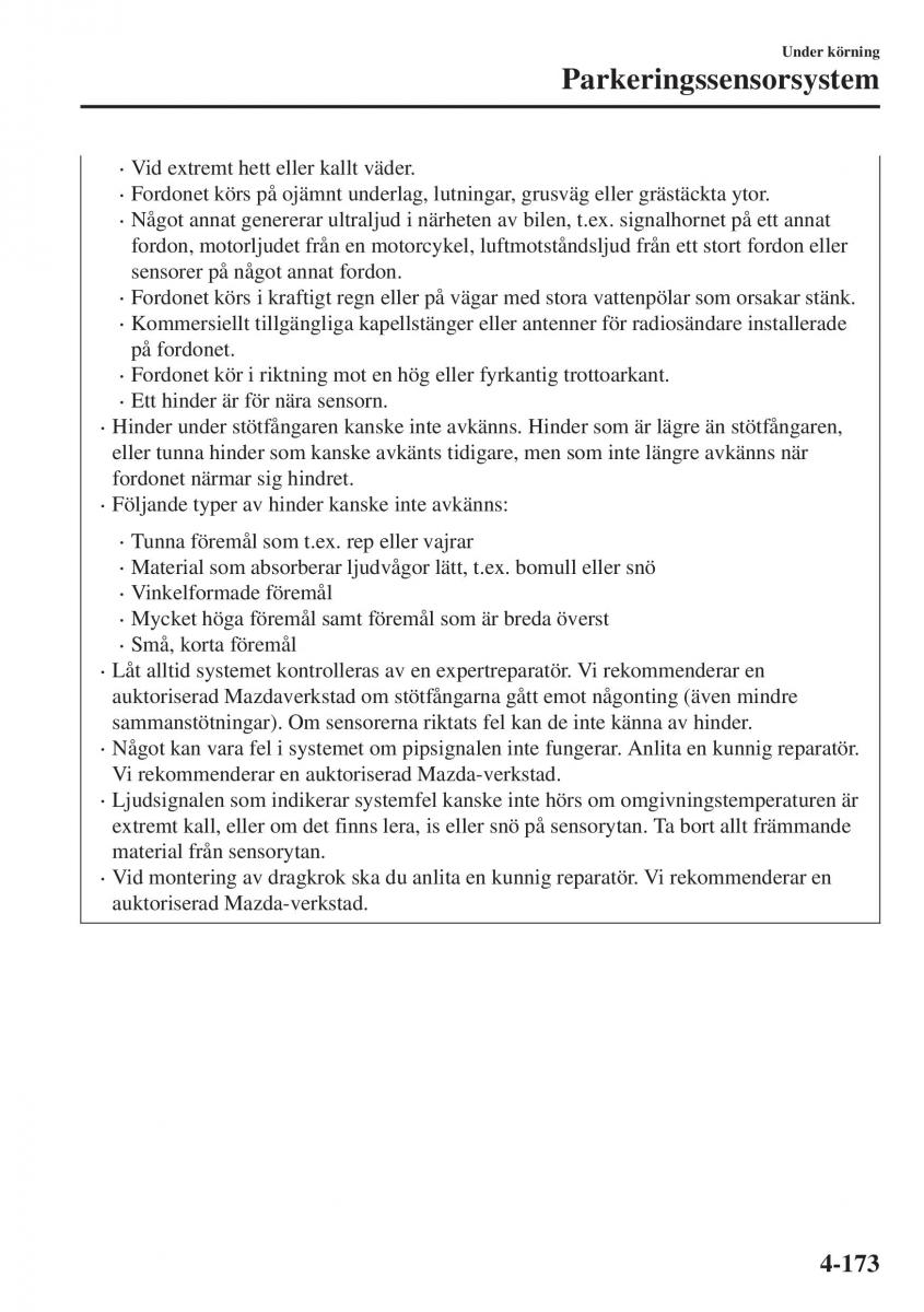Mazda CX 3 instruktionsbok / page 309