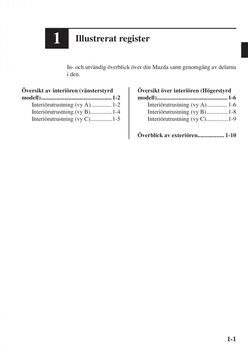 Mazda CX 3 instruktionsbok / page 11
